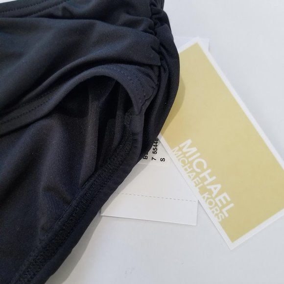 Michael Michael Kors Shirred Bikini Bottom - Picture 3 of 10